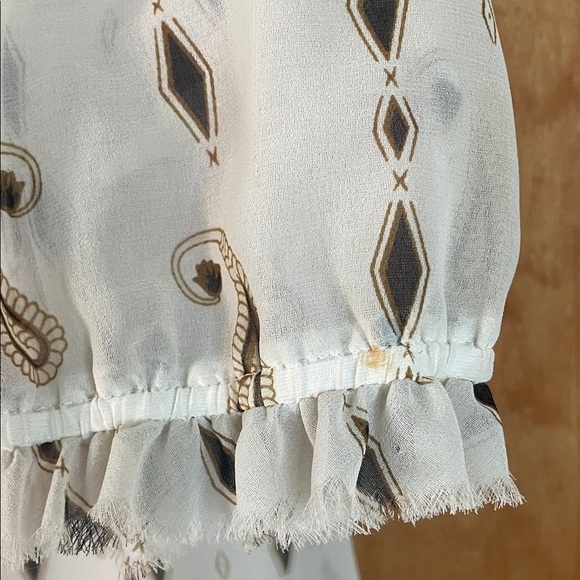 Guess White and Black Patterned Mini Dress - Picture 5 of 11